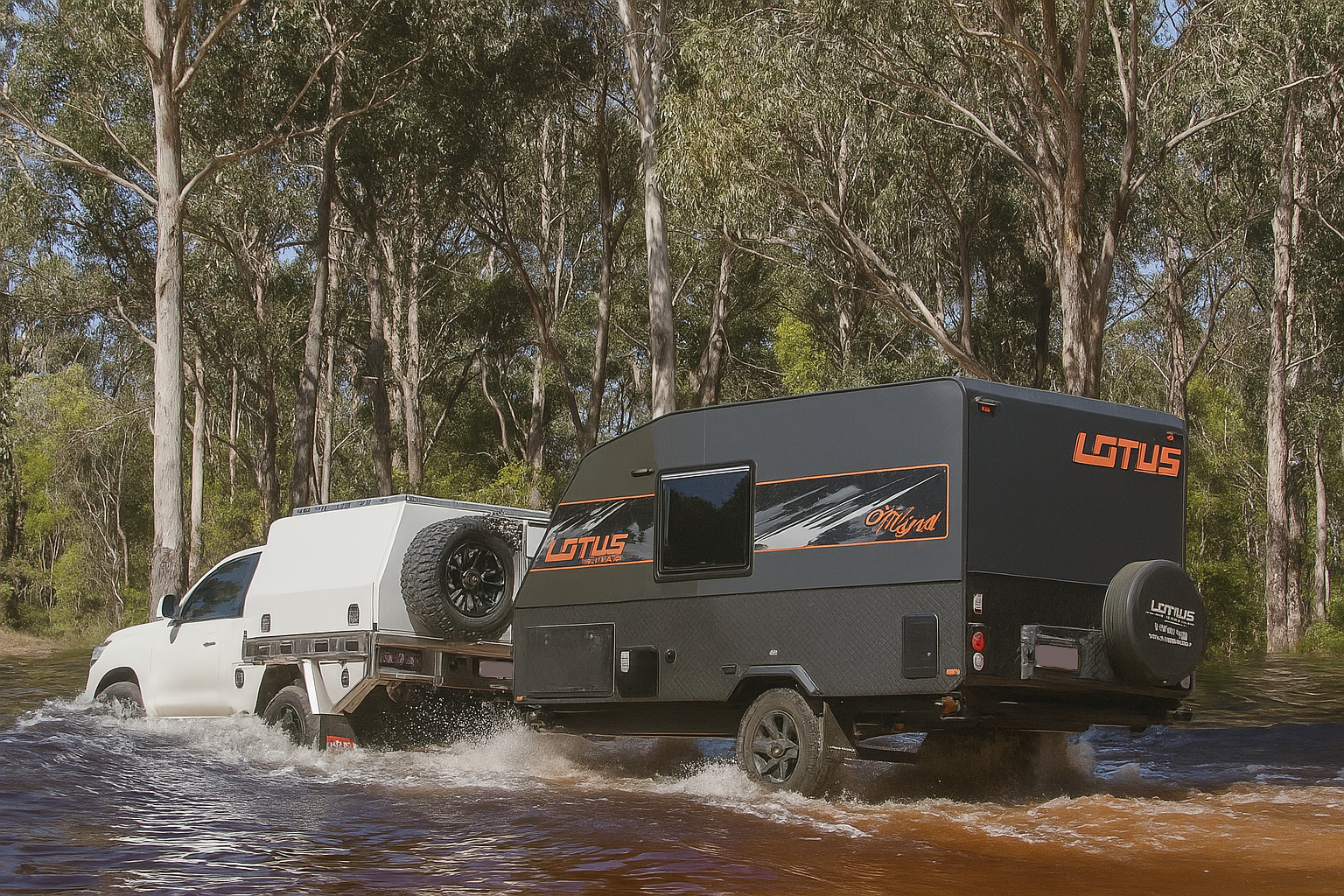 Van Through Water